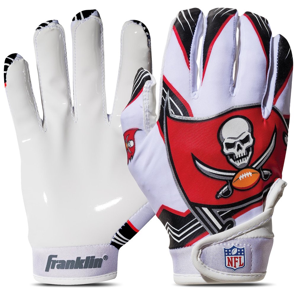 Franklin Sports NFL Tampa Bay Buccaneers Youth Football Receiver Gloves - X-Small/Small