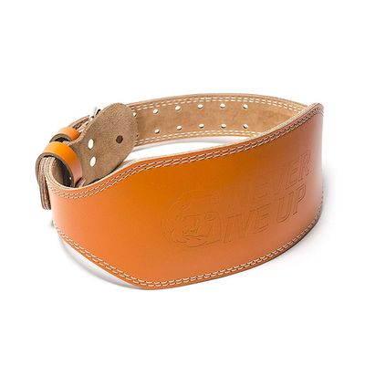 Kmgjc Professional Leather Weightlifting Belt - Training Sports Protective Gear Waist Support Unisex (Color : A, Size : XL)