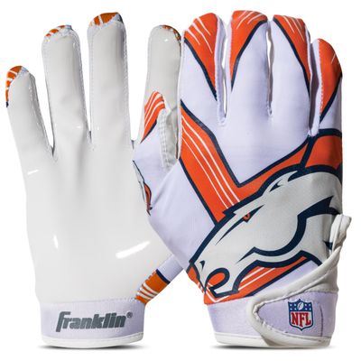 Franklin Sports NFL Denver Broncos Youth Football Receiver Gloves - X-Small/Small