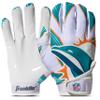 Franklin Sports NFL Miami Dolphins Youth Football Receiver Gloves - X-Small/Small view 1