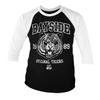Officially Licensed Bayside 1989 Original Tigers Baseball 3/4 Sleeve T-Shirt (Black-White), X-Large view 1