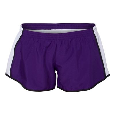Augusta Sportswear Girls Small Purple/White/Black Shorts