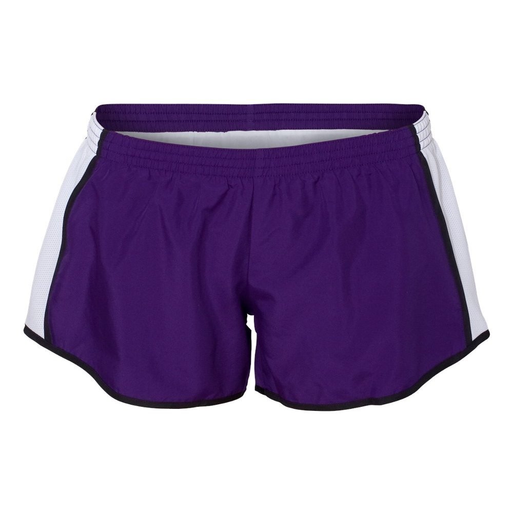 Augusta Sportswear Girls Small Purple/White/Black Shorts