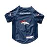Littlearth NFL Denver Broncos Stretch Pet Jersey, Team Color, Small view 1