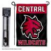 Central Washington Wildcats Garden Flag with Pole Stand Holder view 2