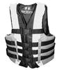 High-Performance Hardcore Adult Life Vest | USCG Approved Safety Flotation Device for Water Sports, Boating, and Outdoor Adventures | Fully Enclosed and Designed for Max Visibility White Adult 2X/3X view 1