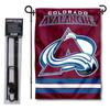 Colorado Avalanche Garden Flag with Pole Stand Holder view 1