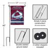 Colorado Avalanche Garden Flag with Pole Stand Holder view 3