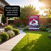 Colorado Avalanche Garden Flag with Pole Stand Holder view 4