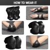 Wemfg Kids Protective Gear Set Knee Pads for Kids 3-14 Years Toddler Knee and Elbow Pads with Wrist Guards 3 in 1 for Skating Cycling Bike Rollerblading Scooter view 4