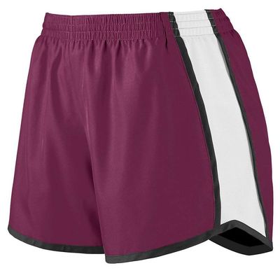 Augusta Sportswear Girls Large Maroon/White/Black Shorts