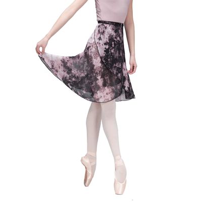 118145001 Floral Long Ballet Skirt Fashion Printing Chiffon Dance Skirt (M 165, Floral)