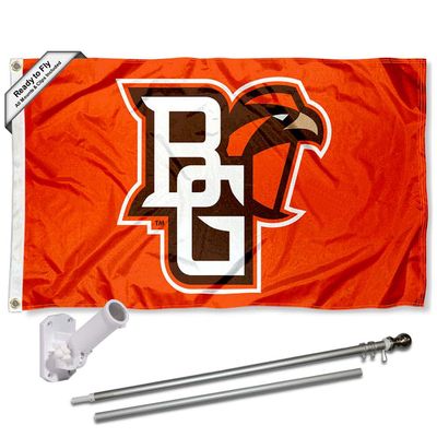 Bowling Green State Falcons Flag with Pole and Bracket Complete Set