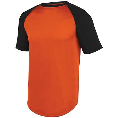 Augusta Sportswear Youth Large Orange/Black SS Baseball Jersey