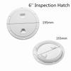 DalaB 4" 6" 8" Hatch Cover Deck Plate Non Slip Inspection for Marine Boat Kayak Canoe - (Color: 6inch) view 4