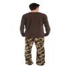 CHEROKEE Men's 2-Piece Pajama Top and Bottom Set Sleepwear, -Multi, L view 2