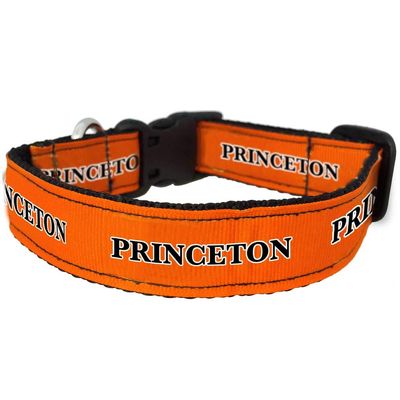 All Star Dogs NCAA Princeton Tigers University Dog Collar, XS, Orange