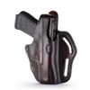 1791 GUNLEATHER XDS Thumb Break Holster - Right Handed OWB Leather Gun Holster - Fits Glock 17, 19, Ruger SR9, SR22, Sig Sauer P225, Springfield XDS, SW Shield MP9 MP40, Walther CCP, Taurus G2 - Brown view 1