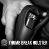1791 GUNLEATHER XDS Thumb Break Holster - Right Handed OWB Leather Gun Holster - Fits Glock 17, 19, Ruger SR9, SR22, Sig Sauer P225, Springfield XDS, SW Shield MP9 MP40, Walther CCP, Taurus G2 - Brown view 4