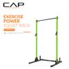 CAP Barbell Power Rack with Pull Up Bar & Attachments - Squat Rack & Strength Training Power Cage for Home Gym - Green view 2