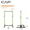 CAP Barbell Power Rack with Pull Up Bar & Attachments - Squat Rack & Strength Training Power Cage for Home Gym - Green view 4