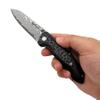 ALBATROSS Premium EDC Pocket Folding Knife with 3.5" Damascus Steel Blade & Ebony Wood Handle, Camping Hunting Knife with Clip, Gift for Men - HGDK011 view 4