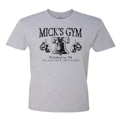 3X-Large Dark Heather Gray Mens Mick's Gym Philadelphia PA Deluxe Soft T-Shirt
