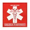 Morton Home Airborne and Rescuer Gear Rubber Badges PVC Rubber 3D Patch (Red Rescuer Gear) view 1