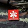 Morton Home Airborne and Rescuer Gear Rubber Badges PVC Rubber 3D Patch (Red Rescuer Gear) view 2