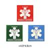 Morton Home Airborne and Rescuer Gear Rubber Badges PVC Rubber 3D Patch (Red Rescuer Gear) view 4
