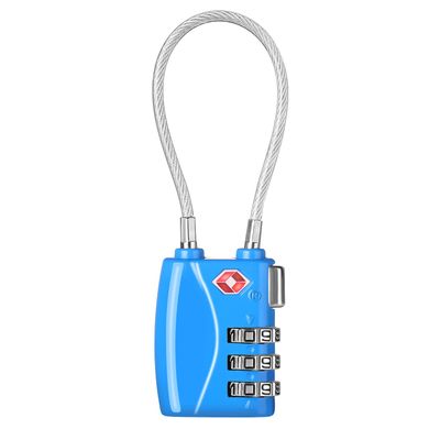 ZHEGE TSA Wire Lock for Travel, Luggage, Suitcase, Baggage, Backpack, Pistol Case (Blue)