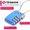 ZHEGE TSA Wire Lock for Travel, Luggage, Suitcase, Baggage, Backpack, Pistol Case (Blue) view 2