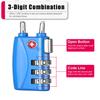 ZHEGE TSA Wire Lock for Travel, Luggage, Suitcase, Baggage, Backpack, Pistol Case (Blue) view 3