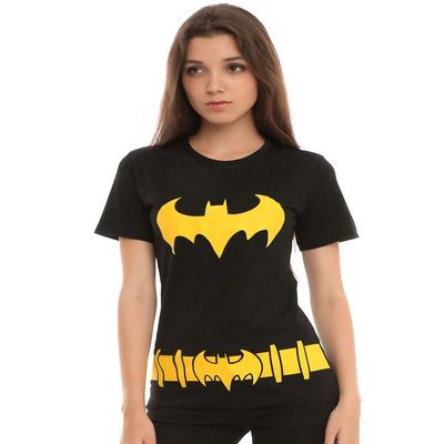 Batgirl Batman Costume Junior Women's T-Shirt (Junior XX-Large [JXX]) Black
