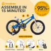 RoyalBaby Freestyle Kids Bike 18 Inch Wheel Bicycle for Boys Girls Ages 5-9 Years, with 2 Hand Brakes, Blue view 4