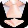 TIE G Solid Satin Woven dyed Color Formal Black Necktie and Pocket Square Sets in Gift Box (Peach Puff) view 2