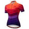 Uriah Women's Cycling Jersey Short Sleeve Reflective Purple Orange Size 4XL(CN) view 1