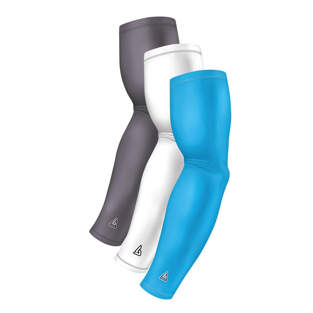 Arm Sleeve Pack For Men Women Youth Sports - Athletic Sleeves for Football Softball Cycling Volleyball Basketball Baseball - UV Sun Protection for Arms - Bicep Elbow Compression - Tattoo Cover Up