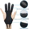 Seektop Archery Gloves Shooting Hunting Leather Three Finger Protector for Youth Adult Beginner -S view 2