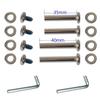 F-ber Luggage Suitcase Wheels Replacement Kit 68x24mm/2.68"x0.94" w/ 6mm ABEC 608zz Inline Outdoor Skate, Set of (2) Wheels (OD:68 W:24 ID:6 Axles:35&40) view 4