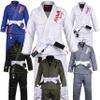 Brazilian Jiu Jitsu, Kids Jiu Jitsu Gi Children BJJ Gi Grappling Kimonos Lightweight with Free White Belt (K000, Boys White) view 1