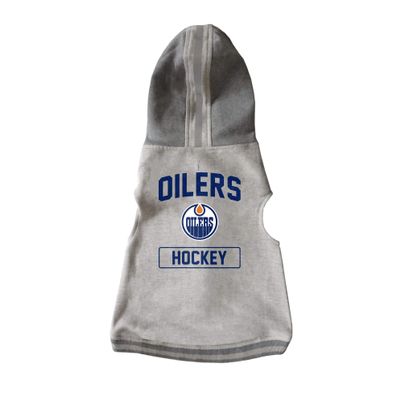 Littlearth Edmonton Oilers NHL Pet Hooded Crewneck with Team Logo and Name
