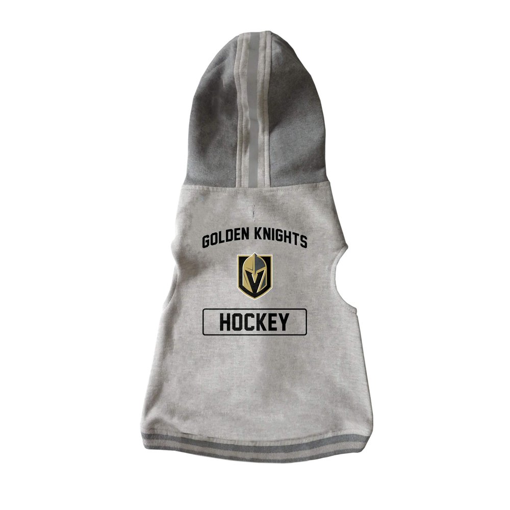 Littlearth Vegas Golden Knights NHL Pet Hooded Crewneck with Team Logo and Name