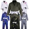 Hawk Sports Brazilian Jiu Jitsu Gi for Kids, Ultra-Light Extra Tough Premium Fabric Kids BJJ Gi for Martial Arts Training & Competition, Comfortable Perfect Fit BJJ Gear - Size K000, Military Green view 1