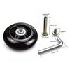 Ricrrover Luggage Suitcase Wheels 63x24mm/2.48" x0.94'' w/ 6mm ABEC 608zz Bearings, Inline Outdoor Skate Replacement Wheels, Set of (2) (OD:63 W:24 ID:6 Axles:35 & 40mm) view 4