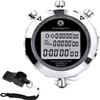 Stopwatch Timer, Digital Stop Watch with 0.01second Timing, Metal 10 Lap Memory, Rolilink Large dispaly Alarm Clock for Coach Sports Running Marathon view 1