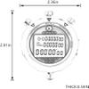 Stopwatch Timer, Digital Stop Watch with 0.01second Timing, Metal 10 Lap Memory, Rolilink Large dispaly Alarm Clock for Coach Sports Running Marathon view 4