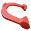 Lasso Pro Pitching Horseshoes, USA Made (Red- Single Pair (2 Horseshoes)) view 4
