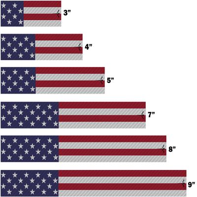 White Water Archery Laminated Carbon Fiber USA American Flag 15pc Pack Arrow Wraps Choose Length Width (5, 1.25)