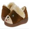 Kids Slippers Fuzzy Brown Bear Toddler/Little Boys/Girls - Indoor/Outdoor Warm Cozy Comfy Plush Slip-on Slippers with Hard Sole for Winter (5-6 M US Toddler) view 1